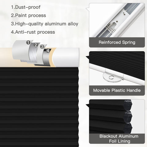 Cordless Blackout Cellular Shades, Cellular Blinds for Windows Door, Customiz...