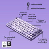 Logitech POP Keys Mechanical Wireless Keyboard with Customizable Emoji Keys, ...