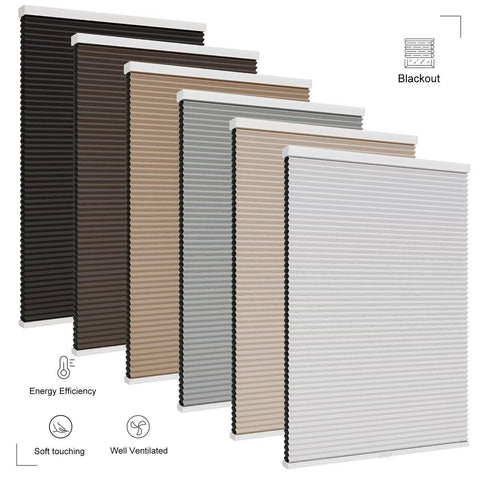 Changshade Blackout Blinds, Cordless Cellular Shades, 1 Inch Blackout Shades,...