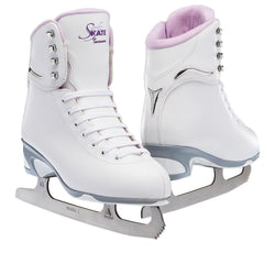 Jackson Ultima SoftSkate Womens/Girls Figure Skate 1 Misses White/Purple