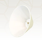 Royal Designs Coolie Empire Side Pleat Basic Lamp Shade, Eggshell, 6" x 18" x...