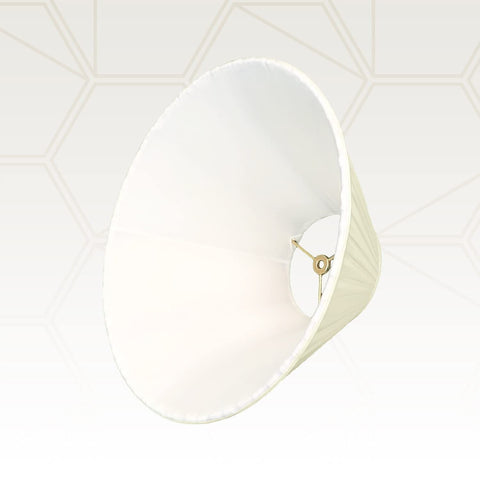 Royal Designs Coolie Empire Side Pleat Basic Lamp Shade, Eggshell, 6" x 18" x...