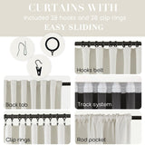 SHINELAND 132 Inch Curtains Blackout 2 Panels Set Extra Long Pleated 11 FT Le...