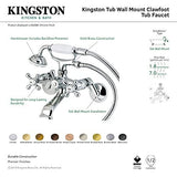 Kingston Brass KS266C 6-Inch Adjustable Center, Polished Chrome