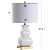 JONATHAN Y JYL3049B Vienna 25.5" Ceramic LED Table Lamp Contemporary Transiti...