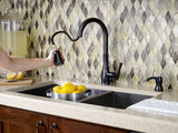 Pfister Wheaton Kitchen Faucet with Pull Down Sprayer and Soap Dispenser, Sin...