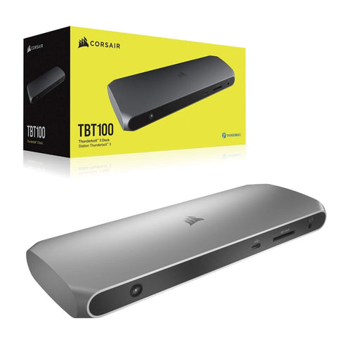 Corsair TBT100 Thunderbolt&#8482; 3 Dock &#8211; 85W charging, Dual 4k 60Hz Supp