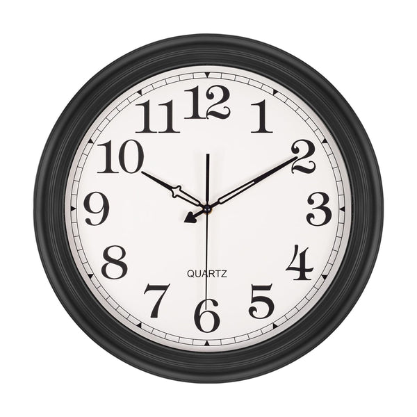 Large Wall Clock for Living Room Decor, Silent Non-Ticking Battery Operated W...