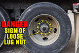 AME INTL Checkmate Loose Wheel Nut Indicator - 19MM Yellow