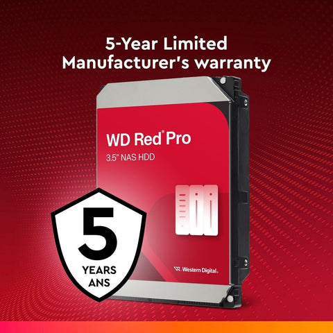 Western Digital 2TB WD Red Pro NAS Internal Hard Drive HDD - 7200 RPM, SATA 6...