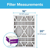 Filtrete 16x20x4 AC Furnace Air Filter, MPR 1550, MERV 12, Fits Lennox & Hone...