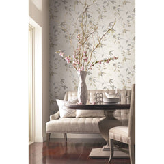 York Wallcoverings Candice Olson PSW1424RL Soft Neutral Linden Flower Premium...