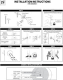 Mega Handles - ROBELL Deadbolt 2 Pack I Entry Deadbolt Lock - Heavy Duty Squa...