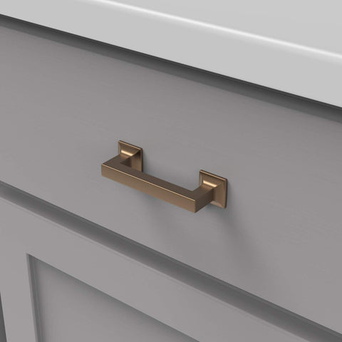 Hickory Hardware Studio Collection Pull 3 Inch Center to Center Veneti Bronze...