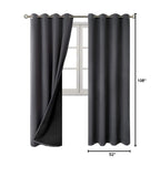 BGment 100% Blackout Curtains 108 Inch Long 2 Panles Set, Thermal Insulated T...