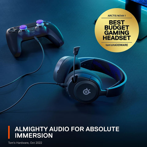 SteelSeries New Arctis Nova 1P Multi-System Gaming wired Headset &#8212; Hi-Fi D