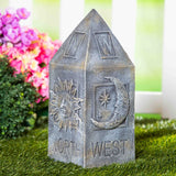 Evergreen Garden Compass Garden Totem - 9 x 17 x 9 Inches