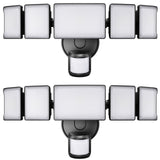 Olafus 100W LED Security Light Motion Sensor Outdoor Lights 2 Pack, Dusk to D...