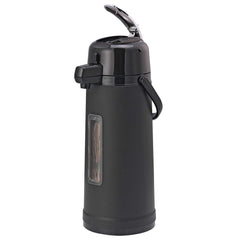 Service Ideas ECAL22PBLMATSG Airpot with Lever, 2.2 L, Black with Matte Sight...