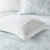 Harbor House 100% Cotton Duvet Cover, Embroidered Coastal Seashells, Starfish...