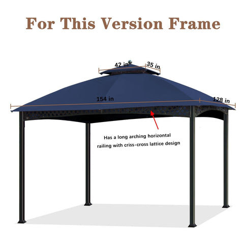 SCOCANOPY Replacement Canopy Cover for Windsor Gazebo L-GZ717PST-C, 810213583...