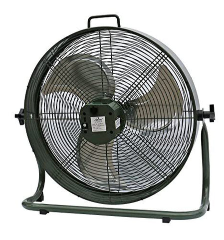 iLiving 18" Rechargeable Battery Operated Camping Floor Fan, 18-Inch, Green