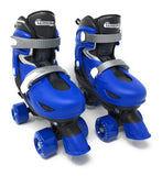 Chicago Skates Quad Roller Skates Combo with Protective Gear Black/Blue