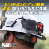 Klein Tools 60155 Portable Cooling Fan for Hard Hats and Safety Helmets, Powe...