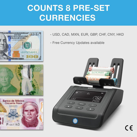 Safescan 6175 Money Counting Scale, Multi-Currency, Ideal for Coins, Bills, a...