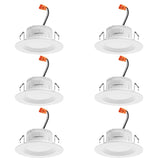 Juno RB4 SWW5 CP6 MW M2 RetroBasics Downlight Trim Kit, Switchable LED White,...