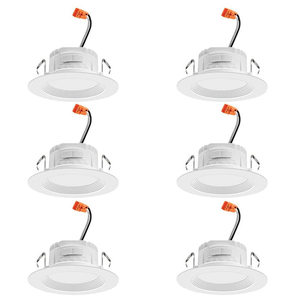 Juno RB4 SWW5 CP6 MW M2 RetroBasics Downlight Trim Kit, Switchable LED White,...