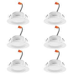 Juno RB4 SWW5 CP6 MW M2 RetroBasics Downlight Trim Kit, Switchable LED White,...