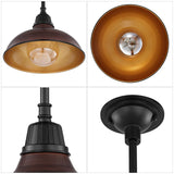 JONATHAN Y JYL7611G Jasper 12.25" 1-Light Farmhouse Industrial Indoor/Outdoor...