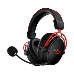 HyperX Cloud Alpha Wireless - Gaming Headset for PC, 300-hour Wireless, Red