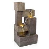 Alpine Corporation ZDQ110 Indoor/Outdoor Floor Multi-Tier Fountain w/LED Ligh...