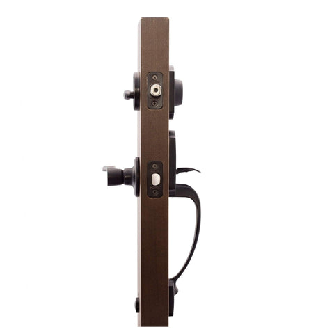 Copper Creek HZ2610XEK-BC Heritage Front Entrance Handleset in Black with Egg...