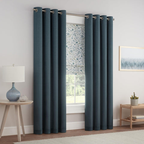 Eclipse Evangeline Botanical Roman Shade for Windows, Cordless 100% Blackout ...