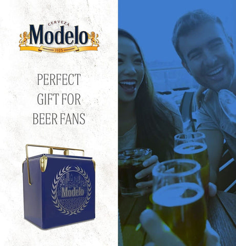 Modelo Retro Ice Chest Cooler with Bottle Opener 13L (14 qt), 18 Can Capacity...