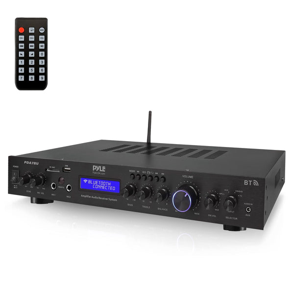 Pyle 5 Channel Rack Mount Bluetooth Receiver, Home Theater Amp, Speaker...