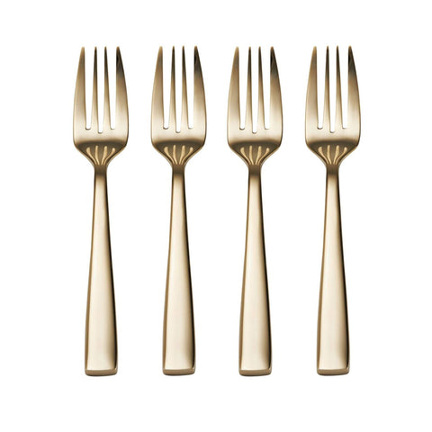 Mikasa Delano Gold Plated 20-Piece Stainless Steel Flatware Set, Service for 4