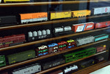 N Scale Train Model Trains Display Case Cabinet Wall Rack w/ 98% UV Lockable ...