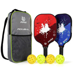 XS XSPAK Pickleball Paddles Sets, USAPA Graphite Face/Carbon Fiber and Polypr...