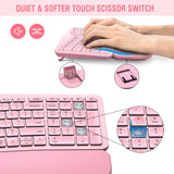 MK960 Ergonomic Wireless Keyboard Mouse Combo, Bluetooth/2.4G Split Design Ke...