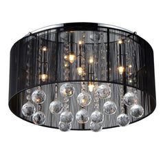 Warehouse of Tiffany Jasmine Crystal Chandelier,Black, 9"