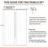 100% Blackout Shield Linen Blackout Curtains for Bedroom, Thermal Insulated C...
