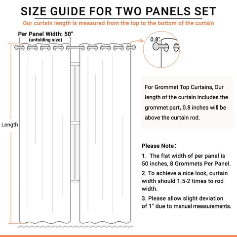 100% Blackout Shield Linen Blackout Curtains for Bedroom, Thermal Insulated C...