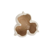 Bloomingville Decorative Organically Shaped Stoneware Planter, Matte Cream