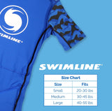 SWIMLINE Blue Swim Trainer Floating Vest Suit For Kids & Toddlers Ages 1-3 Bo...