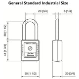 SAFBY Lockout Tagout Locks, Safety Padlock, Keyed Differently Loto Safety Pad...