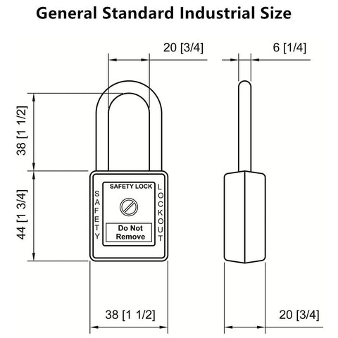 SAFBY Lockout Tagout Locks, Safety Padlock, Keyed Differently Loto Safety Pad...